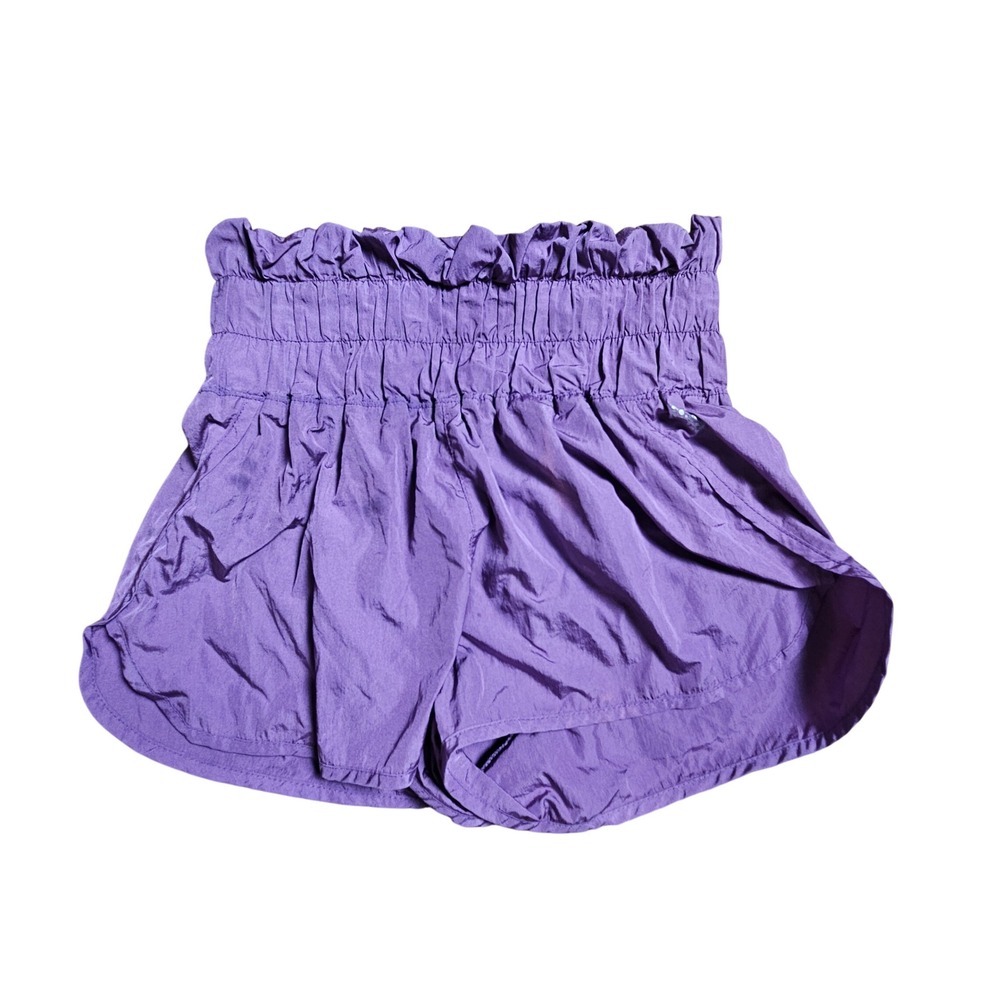 FP Movement Free People The Way Home Shorts S Smocked High Rise Gym Athleisure